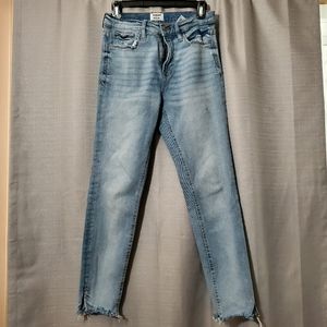 Kensie Jeans Vintage Luxe | Distressed Hem Women's Skinny Jeans | 6/28